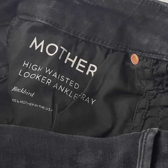 Mother High Waisted Looker Ankle Fray Womens 28 Skinny Raw Hem Stretch Revolve - Picture 8 of 10